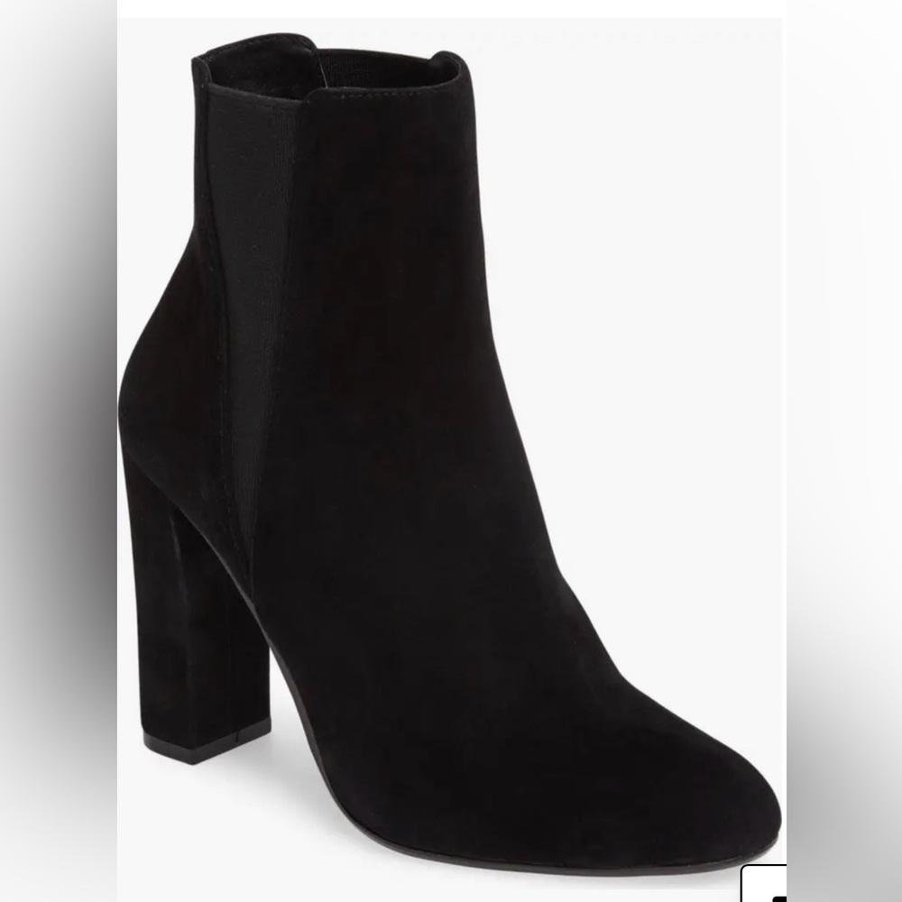 Effect Block Heel Bootie - Picture 3 of 5